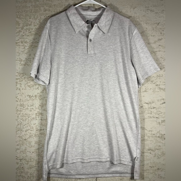 TRUNKS Swim & Surf Co Modal Blend Striped Polo Size Medium - Picture 1 of 12